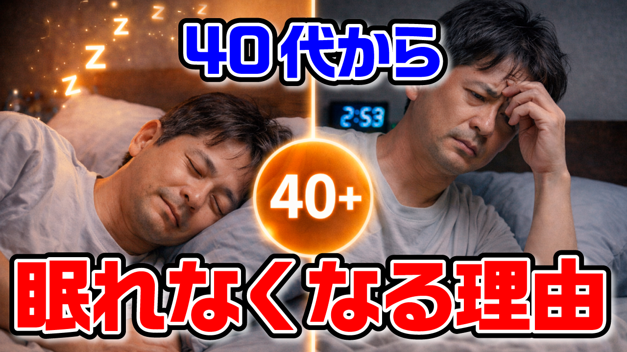 年齢だけじゃなかった。40代から睡眠が変わる本当の理由