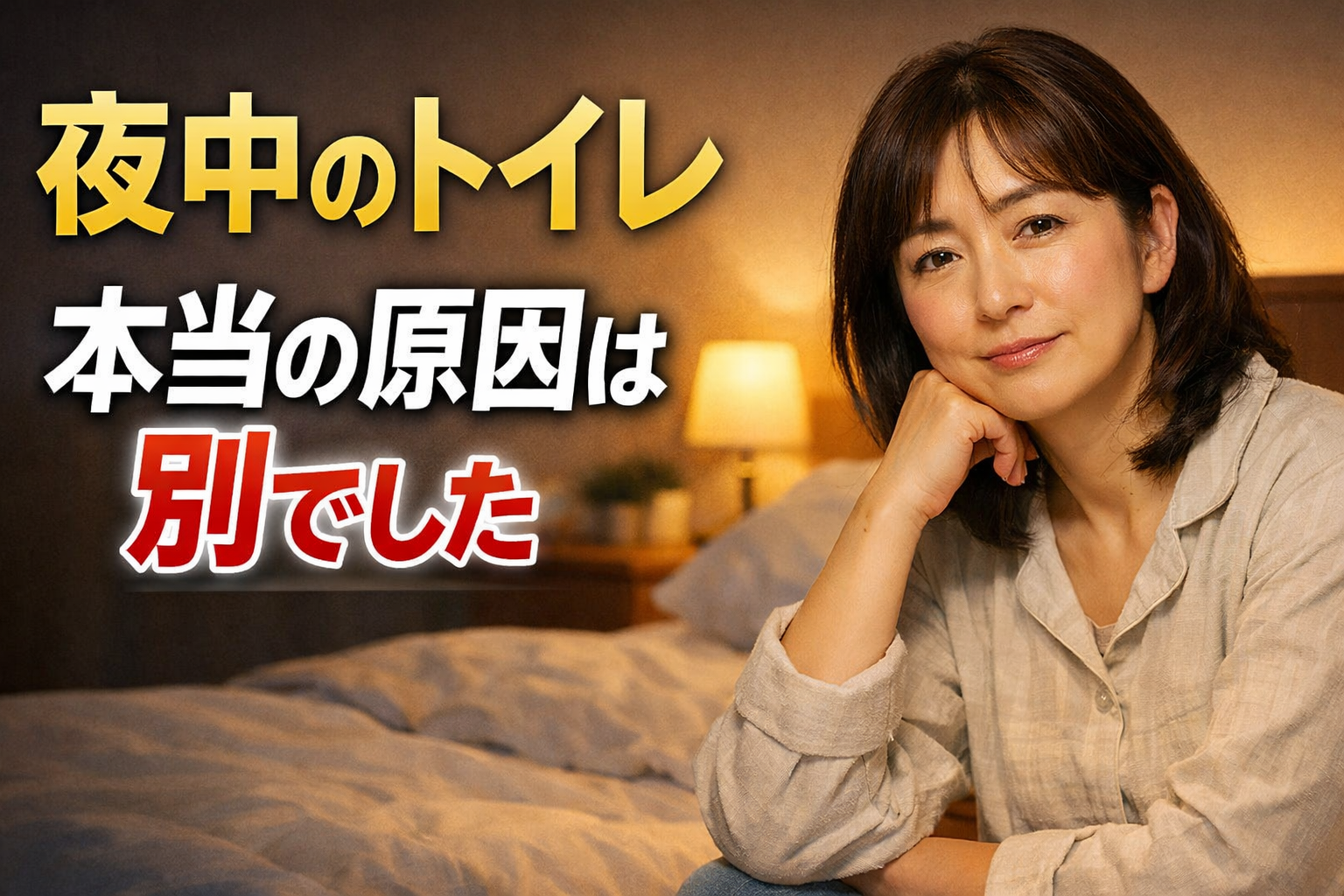夜中のトイレ、実はこれだけが原因じゃなかった｜眠りが分断される本当の理由