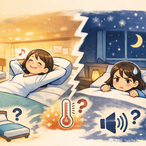 試し寝では良かったのに、家で寝ると合わない理由